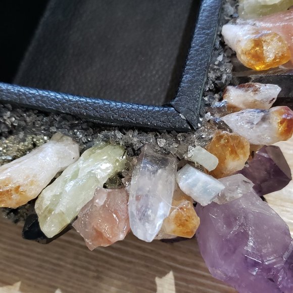 McCoy Crystal Quartz Amethyst Pyrite Cab Jewelry Box Anthropologie Free People - Picture 9 of 16